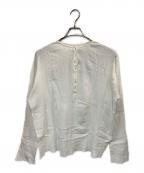FRAMeWORKフレームワーク）の古着「楊柳ヘンリーブラウス」｜ホワイト