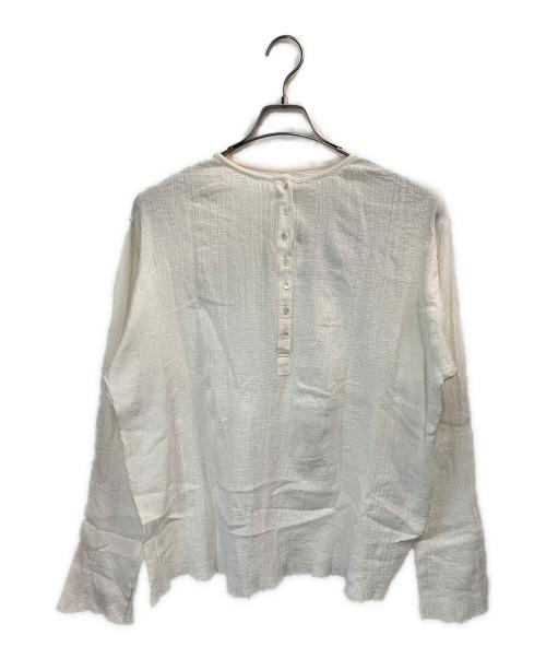 FRAMeWORK（フレームワーク）FRAMeWORK (フレームワーク) 楊柳ヘンリーブラウス ホワイト サイズ:Fの古着・服飾アイテム