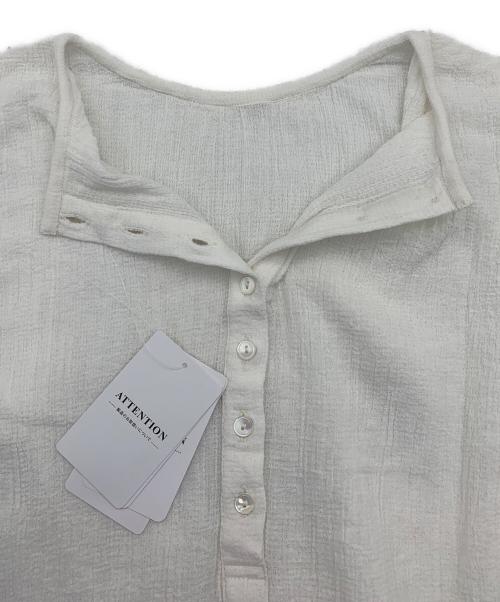 FRAMeWORK（フレームワーク）FRAMeWORK (フレームワーク) 楊柳ヘンリーブラウス ホワイト サイズ:Fの古着・服飾アイテム