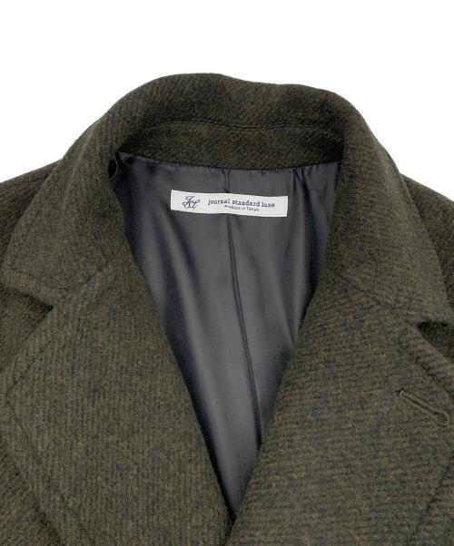 journal standard luxe（ジャーナルスタンダード ラックス）journal standard luxe (ジャーナルスタンダード ラックス) WFソフトメルトン チェスターコート オリーブ サイズ:Mの古着・服飾アイテム