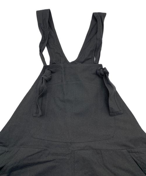 BASERANGE（ベースレンジ）BASERANGE (ベースレンジ) サロペット ブラック サイズ:Fの古着・服飾アイテム