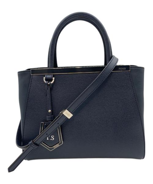 FENDI（フェンディ）FENDI (フェンディ) ハンドバッグ ネイビーの古着・服飾アイテム