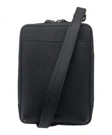 Evoon（エボーン）の古着「みがるスマホポーチレザー ショルダーバッグ」｜ブラック