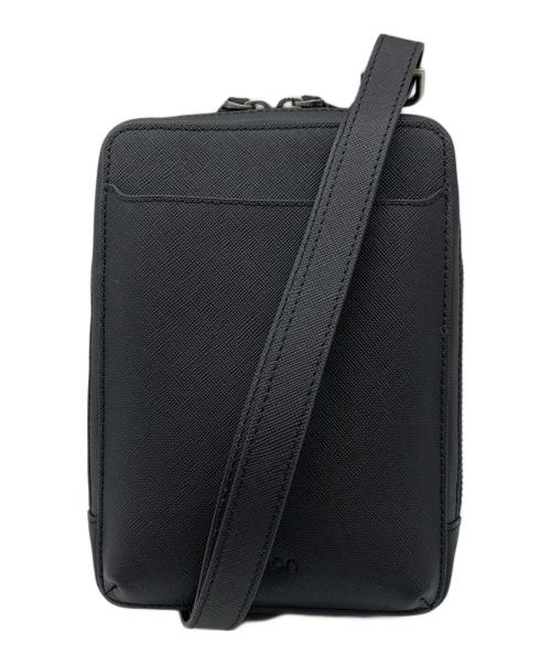 Evoon（エボーン）evoon (エボーン) みがるスマホポーチレザー ショルダーバッグ ブラックの古着・服飾アイテム