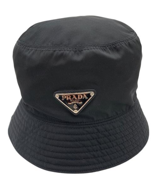 PRADA（プラダ）PRADA (プラダ) バケットハット ブラック サイズ:Sの古着・服飾アイテム