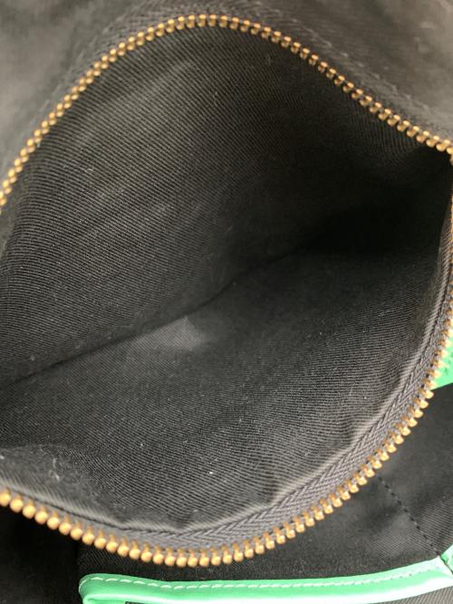 VIOLAd'ORO（ヴィオラドーロ）VIOLAd'ORO (ヴィオラドーロ) ノットハンドルナイロントートS  ブラック×グリーンの古着・服飾アイテム