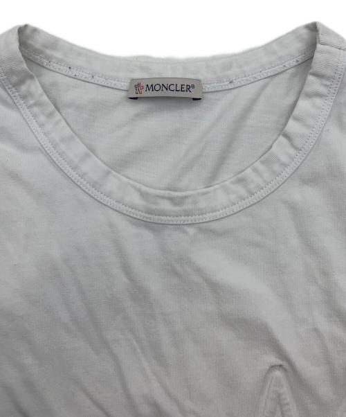 MONCLER（モンクレール）MONCLER (モンクレール) 半袖カットソー ホワイト サイズ:XLの古着・服飾アイテム