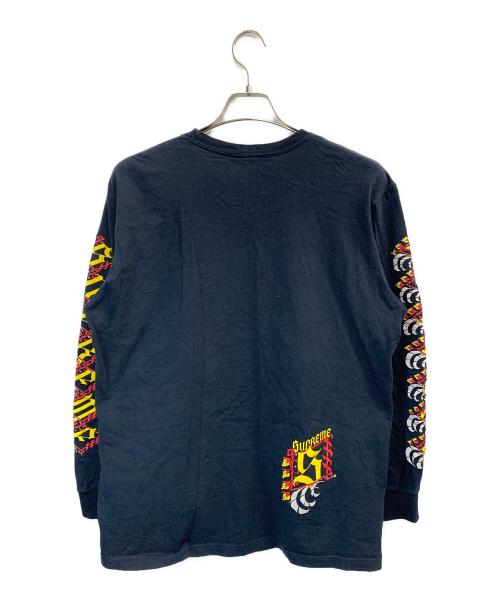 SUPREME（シュプリーム）SUPREME (シュプリーム) 長袖カットソー ネイビー サイズ:Mの古着・服飾アイテム