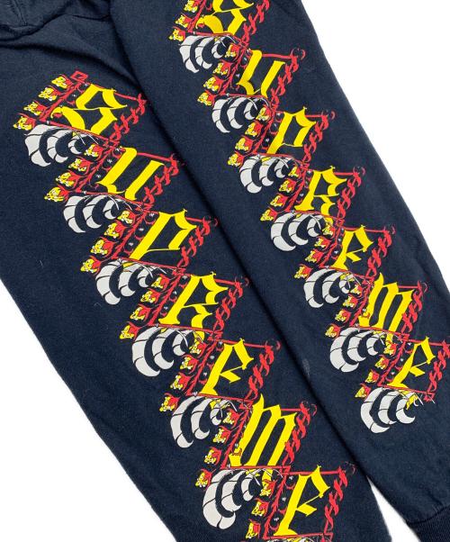 SUPREME（シュプリーム）SUPREME (シュプリーム) 長袖カットソー ネイビー サイズ:Mの古着・服飾アイテム