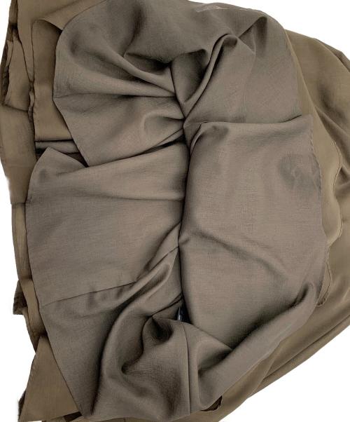 BLENHEIM（ブレンヘイム）BLENHEIM (ブレンヘイム) スパンボイルワッシャーロングフレアワンピース カーキ サイズ:XSの古着・服飾アイテム