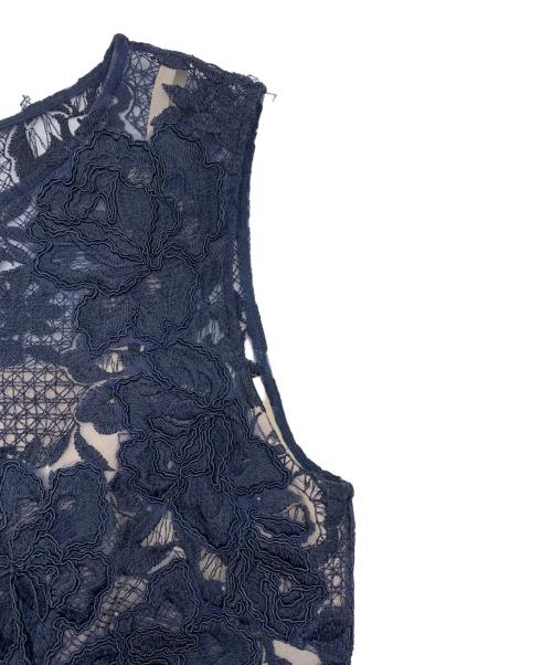 GRACE CONTINENTAL（グレースコンチネンタル）GRACE CONTINENTAL (グレースコンチネンタル) ノースリーブワンピース ネイビー サイズ:36の古着・服飾アイテム