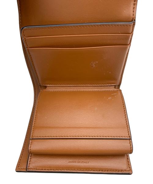 CELINE（セリーヌ）CELINE (セリーヌ) スモール フラップウォレット ブラウン×ベージュの古着・服飾アイテム