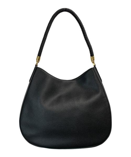 LAUREN RALPH LAUREN（ローレンラルフローレン）LAUREN RALPH LAUREN (ローレンラルフローレン) ペブルドレザーCharliショルダーバッグ ブラックの古着・服飾アイテム