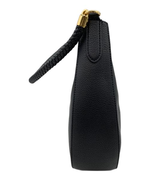 LAUREN RALPH LAUREN（ローレンラルフローレン）LAUREN RALPH LAUREN (ローレンラルフローレン) ペブルドレザーCharliショルダーバッグ ブラックの古着・服飾アイテム