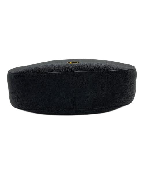 LAUREN RALPH LAUREN（ローレンラルフローレン）LAUREN RALPH LAUREN (ローレンラルフローレン) ペブルドレザーCharliショルダーバッグ ブラックの古着・服飾アイテム