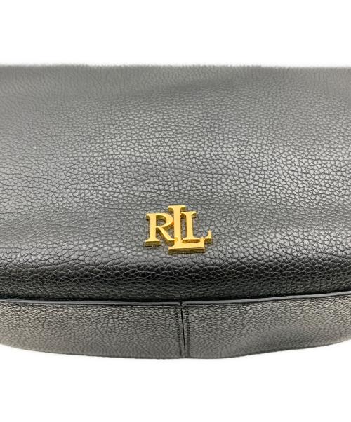 LAUREN RALPH LAUREN（ローレンラルフローレン）LAUREN RALPH LAUREN (ローレンラルフローレン) ペブルドレザーCharliショルダーバッグ ブラックの古着・服飾アイテム