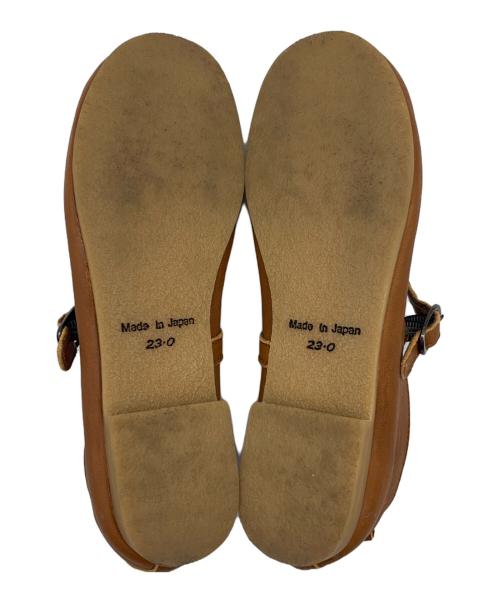 Recipe（レシピ）Recipe (レシピ) バレエシューズ ブラウン サイズ:23.0cmの古着・服飾アイテム