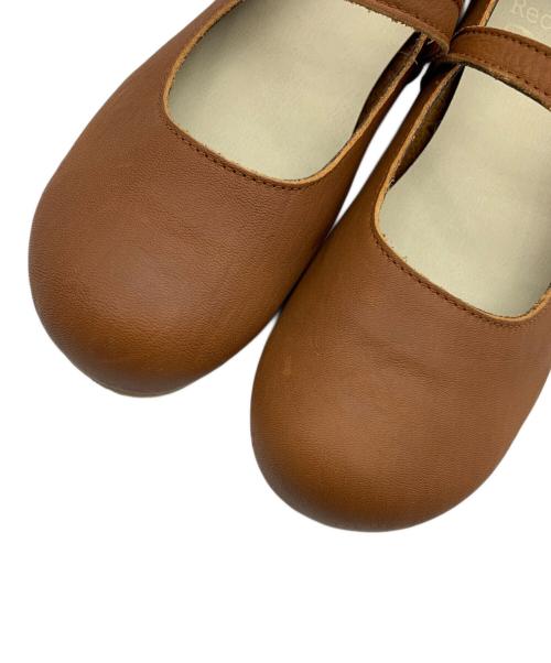 Recipe（レシピ）Recipe (レシピ) バレエシューズ ブラウン サイズ:23.0cmの古着・服飾アイテム