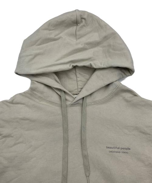 beautiful people（ビューティフルピープル）beautiful people (ビューティフルピープル) suvin pima sweat pull parka/スヴィンピマスウェットプルパーカー ベージュ サイズ:170の古着・服飾アイテム
