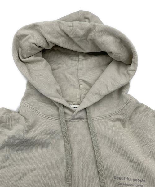 beautiful people（ビューティフルピープル）beautiful people (ビューティフルピープル) suvin pima sweat pull parka/スヴィンピマスウェットプルパーカー ベージュ サイズ:170の古着・服飾アイテム