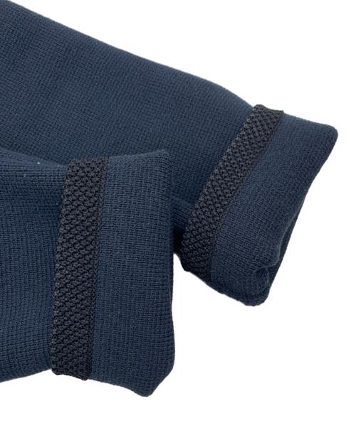 BEAUTY&YOUTH（ビューティーアンドユース）BEAUTY&YOUTH (ビューティーアンドユース) コットンブレンド ブライトボタン ニットカーディガン ネイビー×ブラック サイズ:表記なしの古着・服飾アイテム