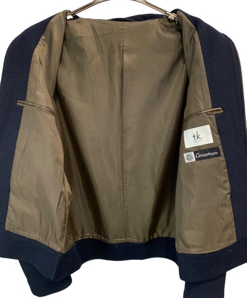 TAKEO KIKUCHI（タケオキクチ）TAKEO KIKUCHI (タケオキクチ) ジップアップジャケット ネイビー サイズ:Lの古着・服飾アイテム