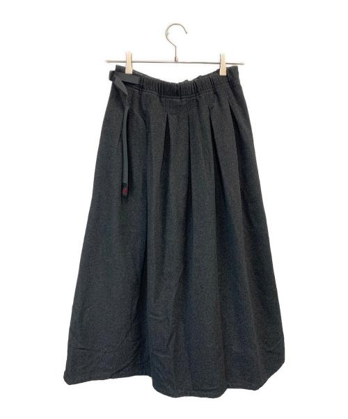 GRAMICCI（グラミチ）GRAMICCI (グラミチ) WOOL PLEATED SKIRT/ウールプレイティドスカート グレー サイズ:USA Sの古着・服飾アイテム