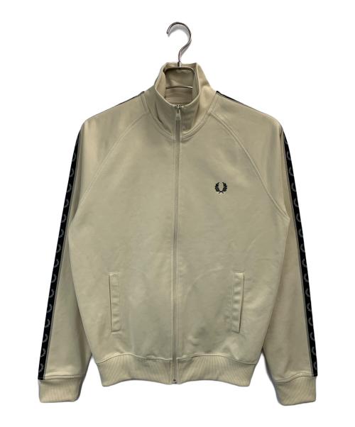 FRED PERRY（フレッドペリー）FRED PERRY (フレッドペリー) コントラストテープトラックジャケット ベージュ サイズ:Sの古着・服飾アイテム