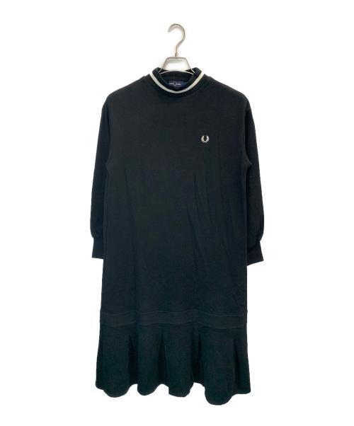 FRED PERRY（フレッドペリー）FRED PERRY (フレッドペリー) モックネックドレス ブラック サイズ:UK10の古着・服飾アイテム