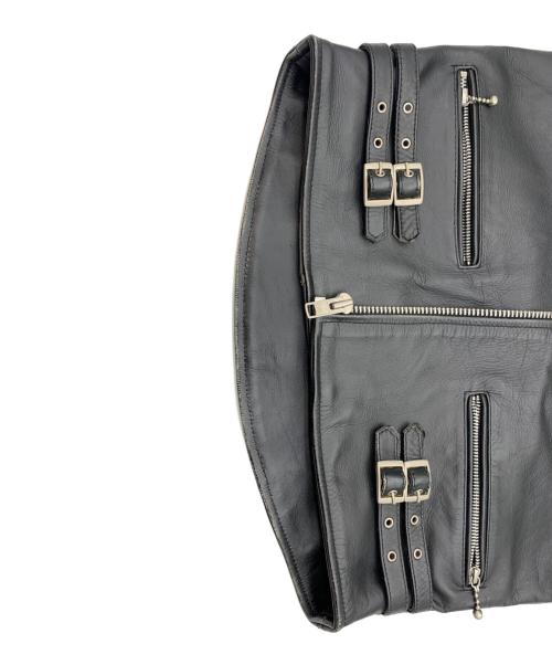 HORN WORKS（ホーンワークス）HORN WORKS (ホーンワークス) レザージャケット ブラック サイズ:Mの古着・服飾アイテム