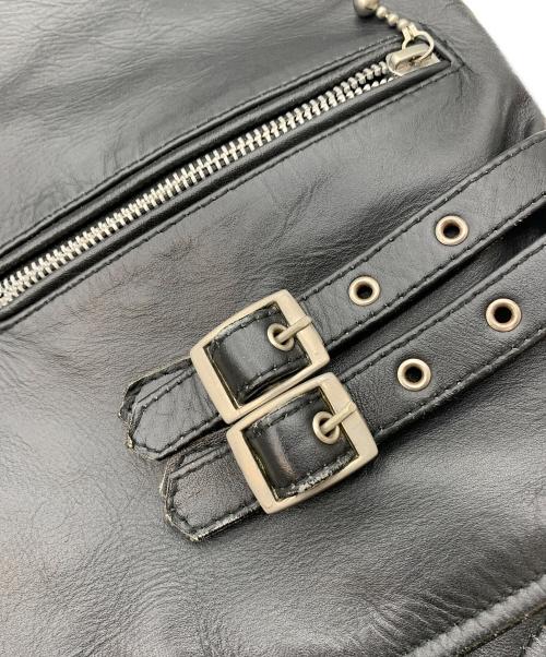 HORN WORKS（ホーンワークス）HORN WORKS (ホーンワークス) レザージャケット ブラック サイズ:Mの古着・服飾アイテム