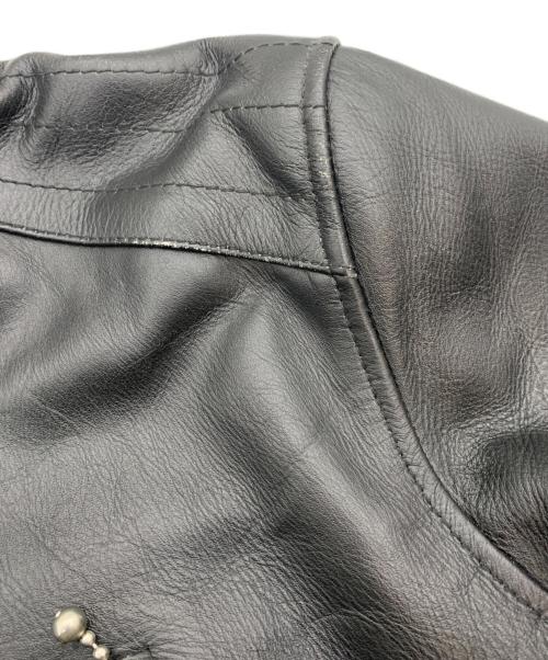HORN WORKS（ホーンワークス）HORN WORKS (ホーンワークス) レザージャケット ブラック サイズ:Mの古着・服飾アイテム