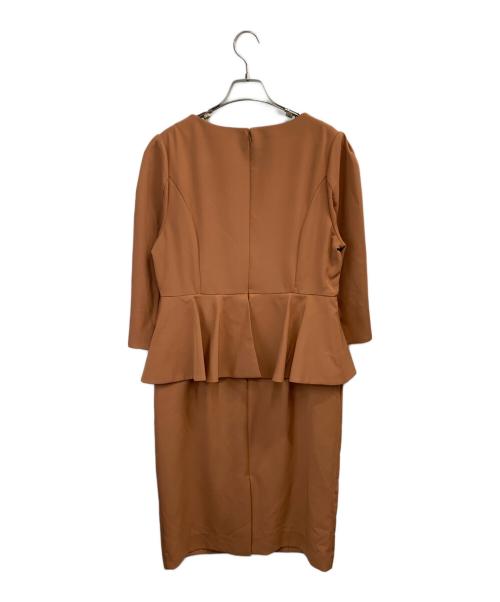 RUIRUE BOUTIQUE（ルイルエブティック）RUIRUE BOUTIQUE (ルイルエブティック) 長袖ワンピース ブラウン サイズ:LLの古着・服飾アイテム