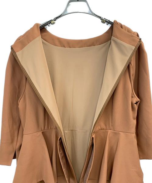 RUIRUE BOUTIQUE（ルイルエブティック）RUIRUE BOUTIQUE (ルイルエブティック) 長袖ワンピース ブラウン サイズ:LLの古着・服飾アイテム