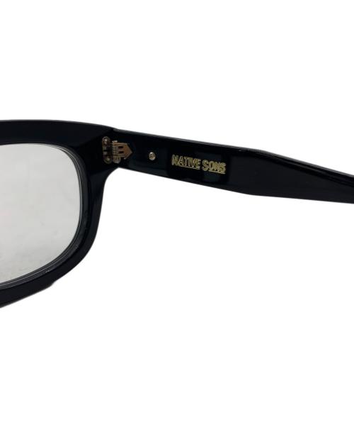 NATIVE SONS（ネイティブ サンズ）NATIVE SONS (ネイティブ サンズ) 眼鏡 ブラックの古着・服飾アイテム