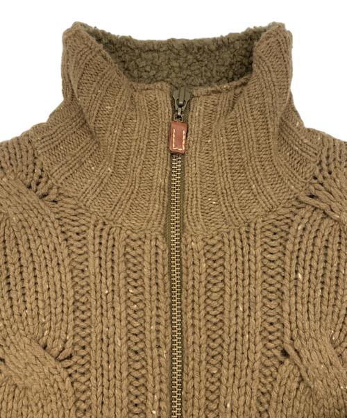 Timberland（ティンバーランド）Timberland (ティンバーランド) カウチンジャケット ブラウン サイズ:XSの古着・服飾アイテム