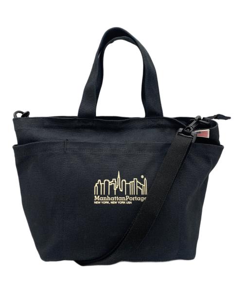 Manhattan Portage（マンハッタンポーテージ）Manhattan Portage (マンハッタンポーテージ) 2WAYトートバッグ ブラックの古着・服飾アイテム