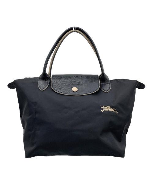 LONGCHAMP（ロンシャン）LONGCHAMP (ロンシャン) ルプリアージュクラブ・S ブラック×ベージュの古着・服飾アイテム