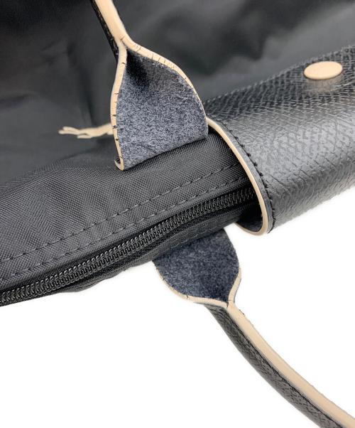 LONGCHAMP（ロンシャン）LONGCHAMP (ロンシャン) ルプリアージュクラブ・S ブラック×ベージュの古着・服飾アイテム