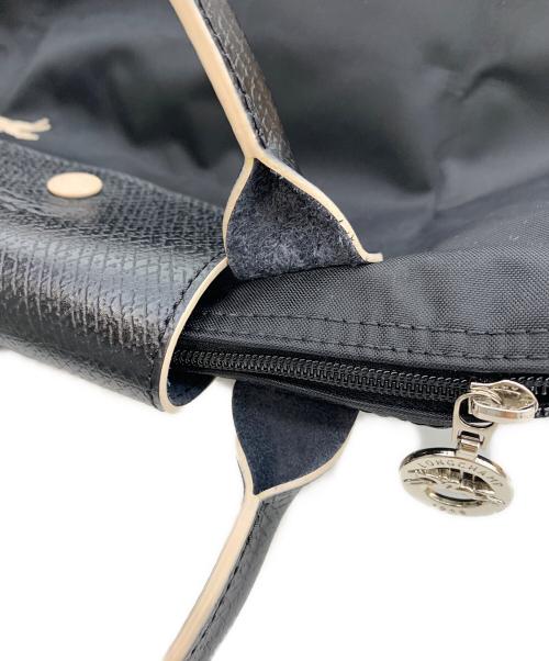 LONGCHAMP（ロンシャン）LONGCHAMP (ロンシャン) ルプリアージュクラブ・S ブラック×ベージュの古着・服飾アイテム