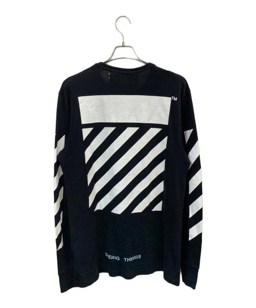 OFFWHITE（オフホワイト）OFFWHITE (オフホワイト) 長袖カットソー ブラック サイズ:Mの古着・服飾アイテム