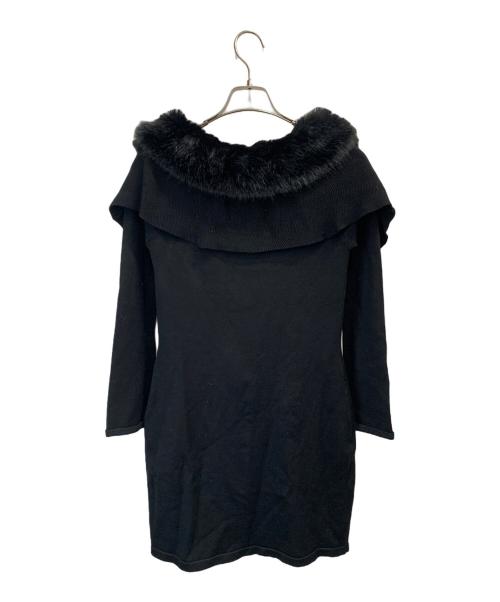 HER LIP TO（ハーリップトゥ）HER LIP TO (ハーリップトゥ) Ritz Faux Fur Mini Dress ブラック サイズ:Sの古着・服飾アイテム
