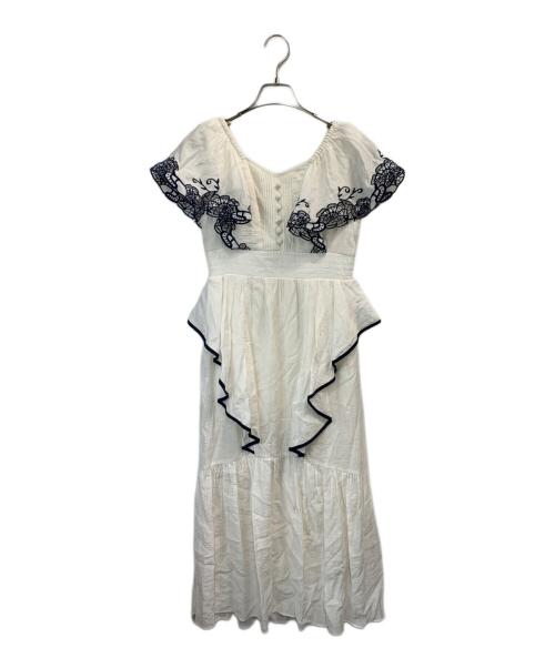 HER LIP TO（ハーリップトゥ）HER LIP TO (ハーリップトゥ) Angel Sleeve Dress アイボリー サイズ:Sの古着・服飾アイテム
