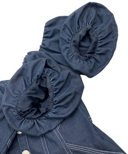 HER LIP TO（ハーリップトゥ）HER LIP TO (ハーリップトゥ) Puff Sleeve Midi Dress/パフスリーブミディドレス インディゴ サイズ:Ｍの古着・服飾アイテム