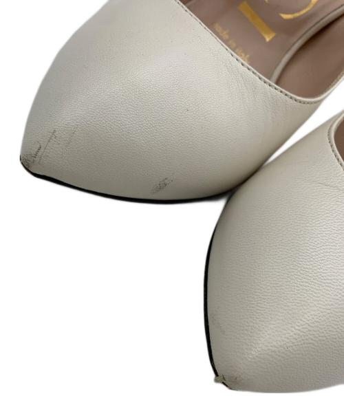 GUCCI（グッチ）GUCCI (グッチ) ウェブラインヒールパンプス ホワイト サイズ:34の古着・服飾アイテム