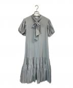 neigeネージュ）の古着「半袖ワンピース」｜ブルー