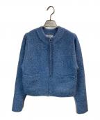 Adam et Ropeアダム エ ロペ）の古着「ラメニットカーディガン」｜ブルー