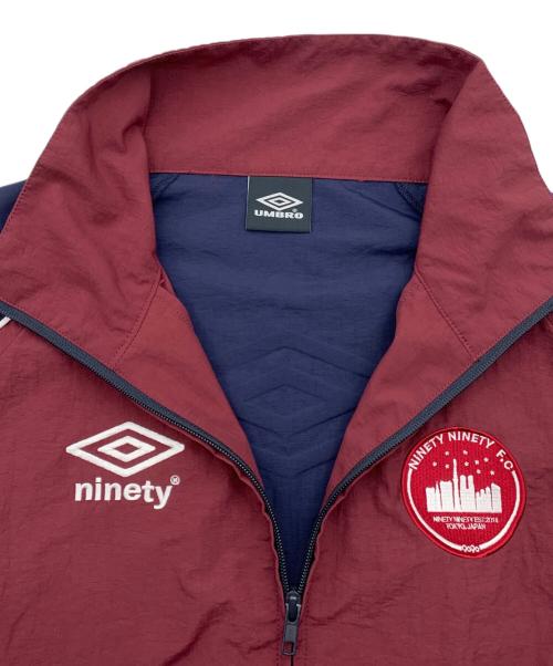 UMBRO（アンブロ）UMBRO (アンブロ) 9090 (9090) City Logo Nylon Jacket ワインレッド サイズ:XLの古着・服飾アイテム