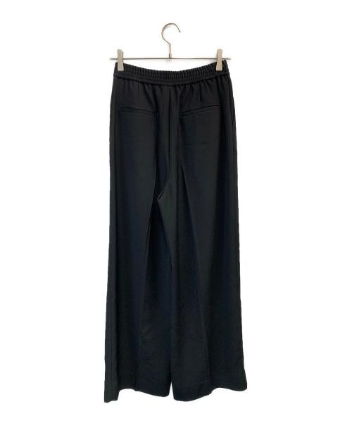 edition（エディション）edition (エディション) トリアセテート ジョーゼットパンツ ブラック サイズ:38の古着・服飾アイテム