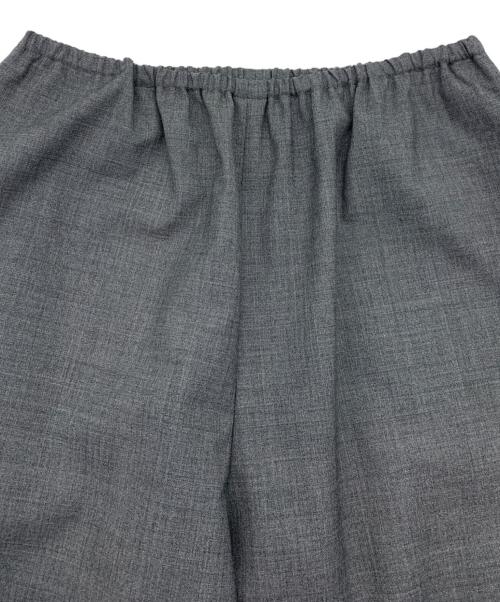 Curensology（カレンソロジー）Curensology (カレンソロジー) ウールポプリンパンツ グレー サイズ:38の古着・服飾アイテム